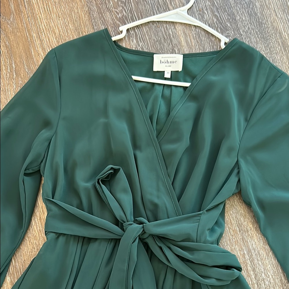 Bohme Green maxi Wrap Dress